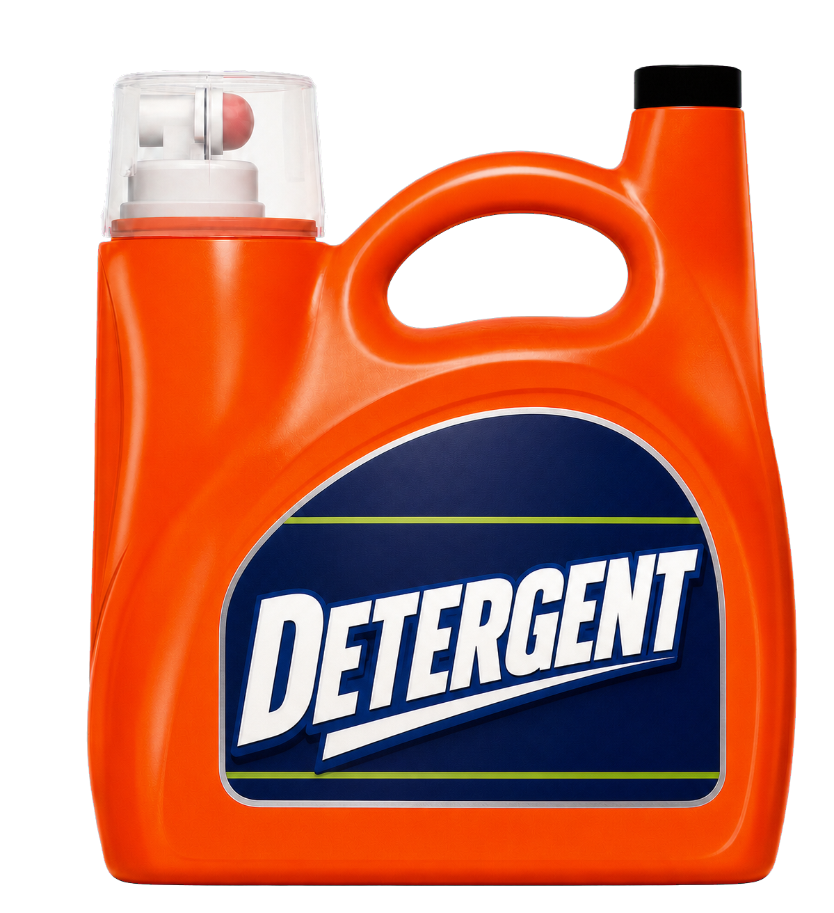 Generic orange liquid detergent container