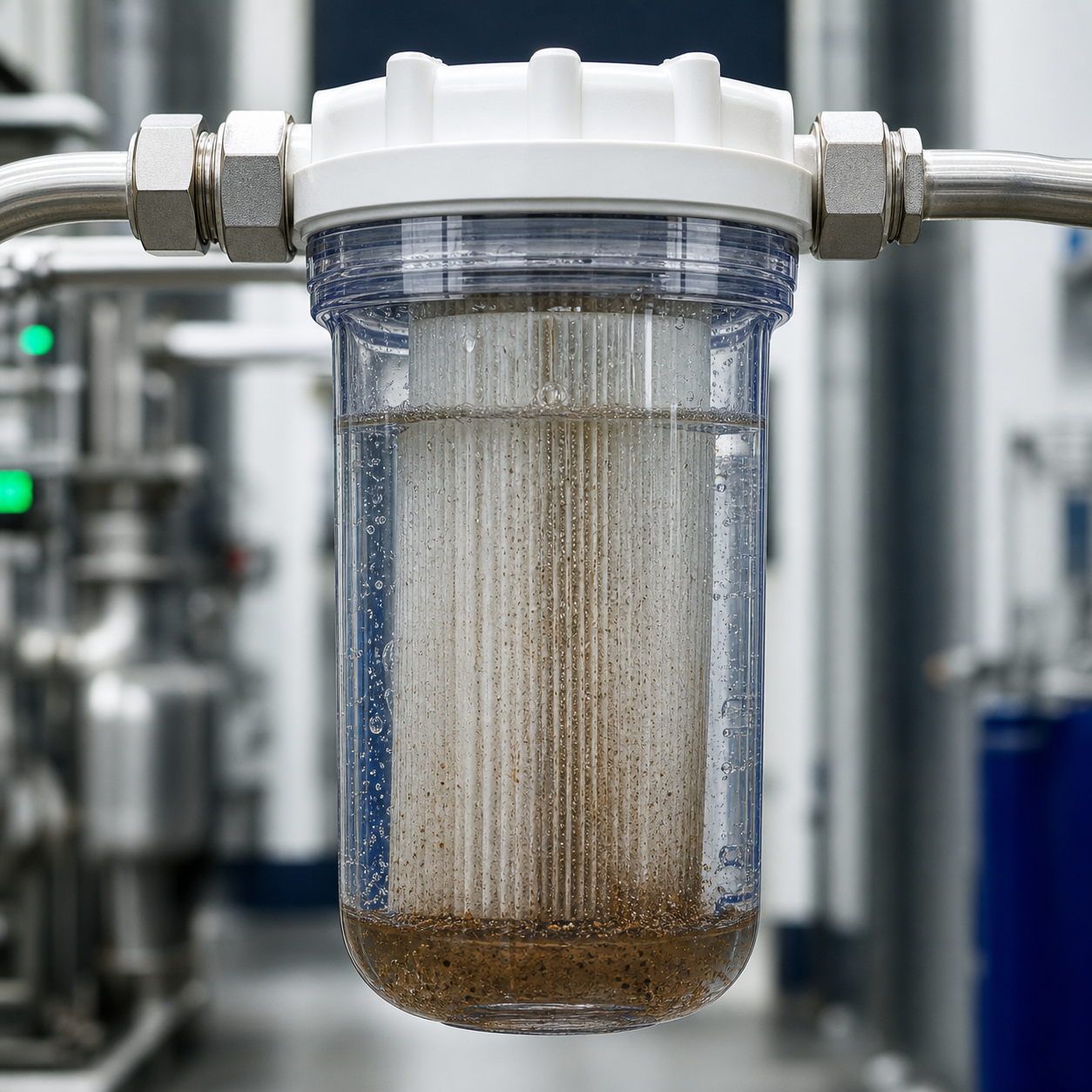 Sediment filter capturing suspended particles